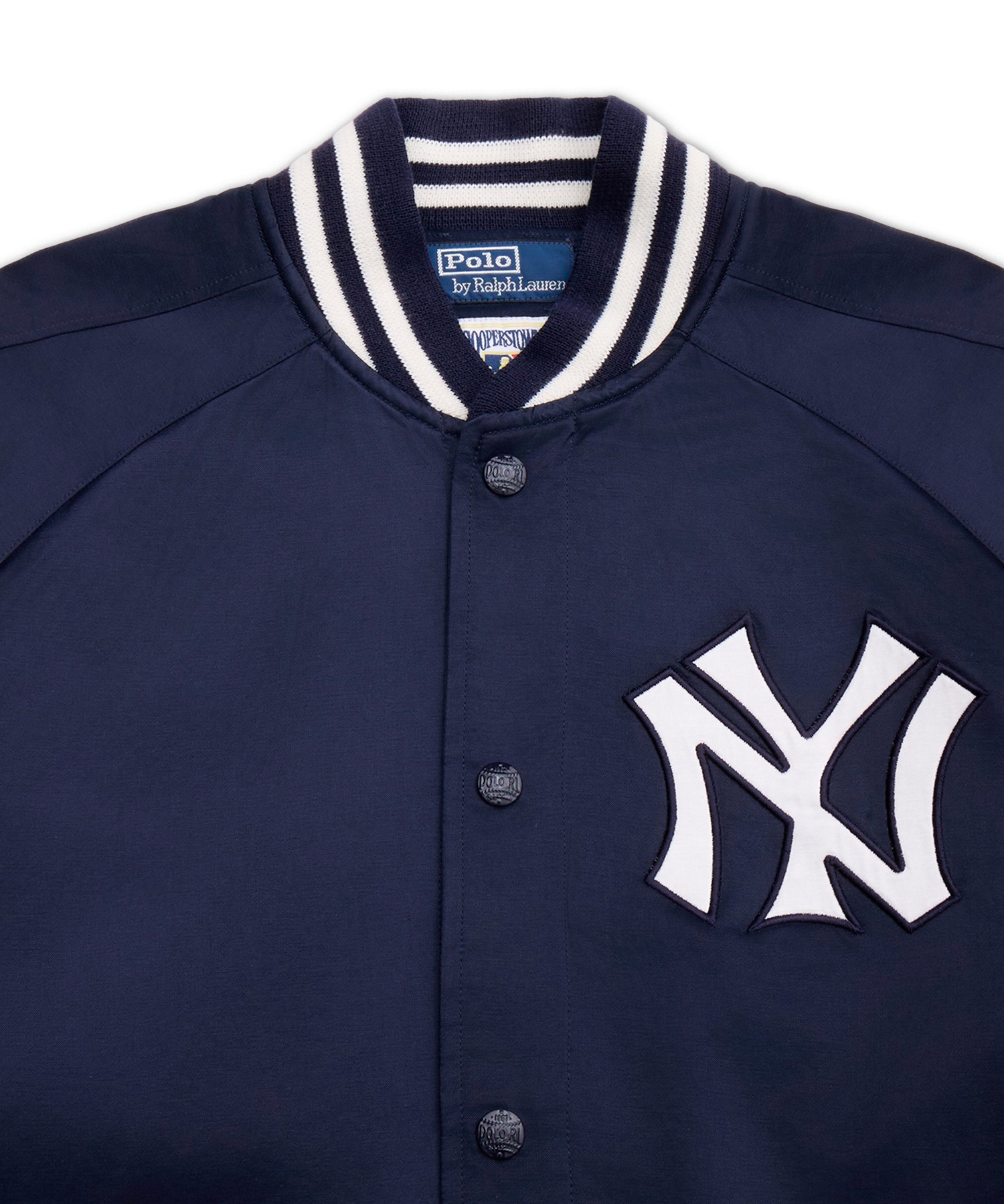 BASEBALL JKT-LINED-BOMBER TAKIHYO SATIN-NAVY-410