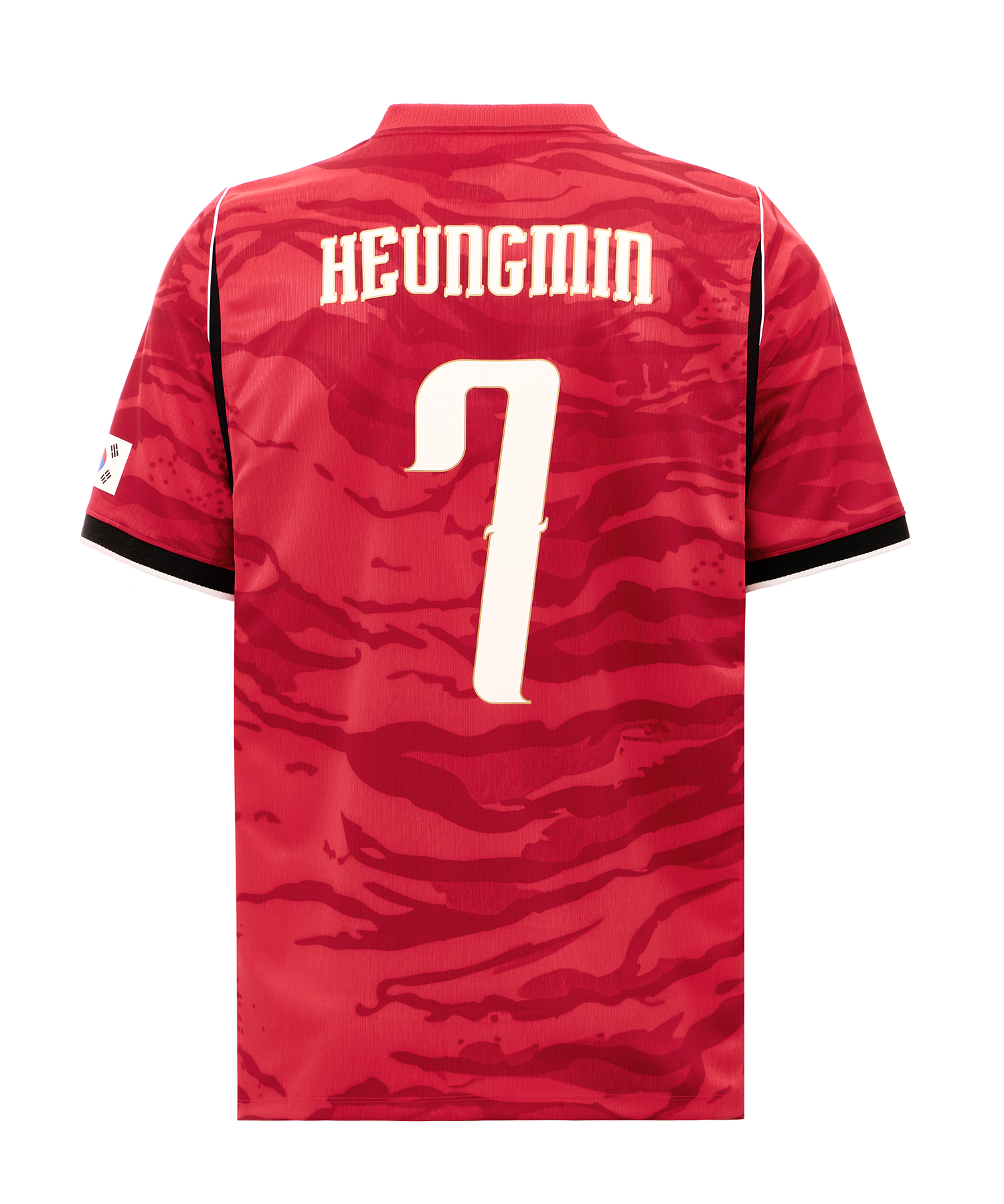 AS KOR M NK DF JSY SS STAD HM - GLOBAL RED / BLACK / WHITE / (CLUB GOLD) (No Sponsor)