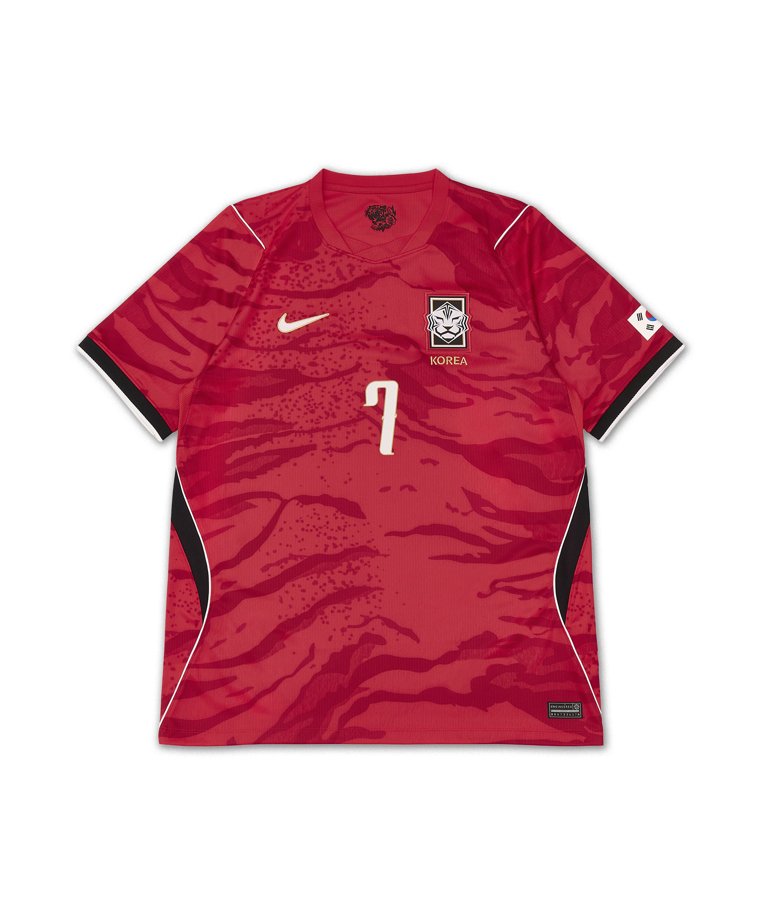 AS KOR M NK DF JSY SS STAD HM - GLOBAL RED / BLACK / WHITE / (CLUB GOLD) (No Sponsor)