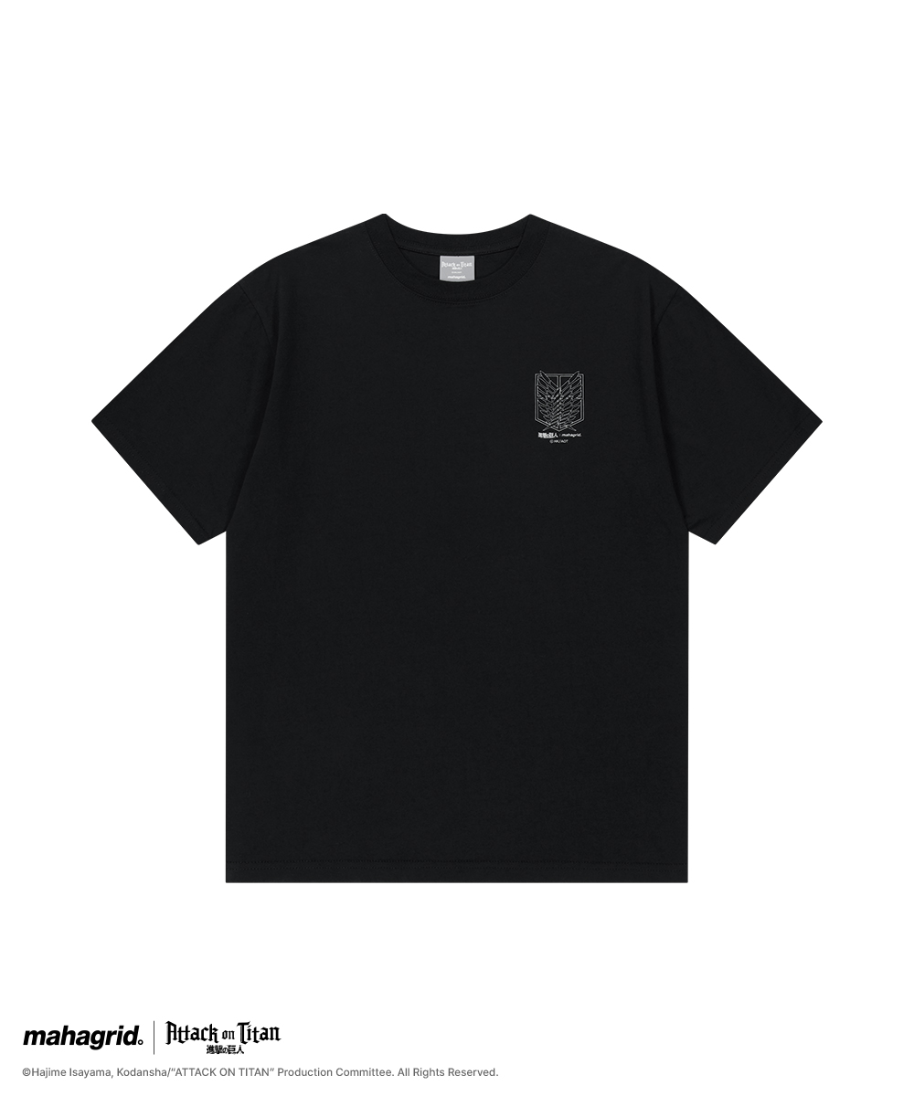 [ATTACK ON TITAN] SURVEY CORP BASIC TEE BLACK(MG2GMMT512T)