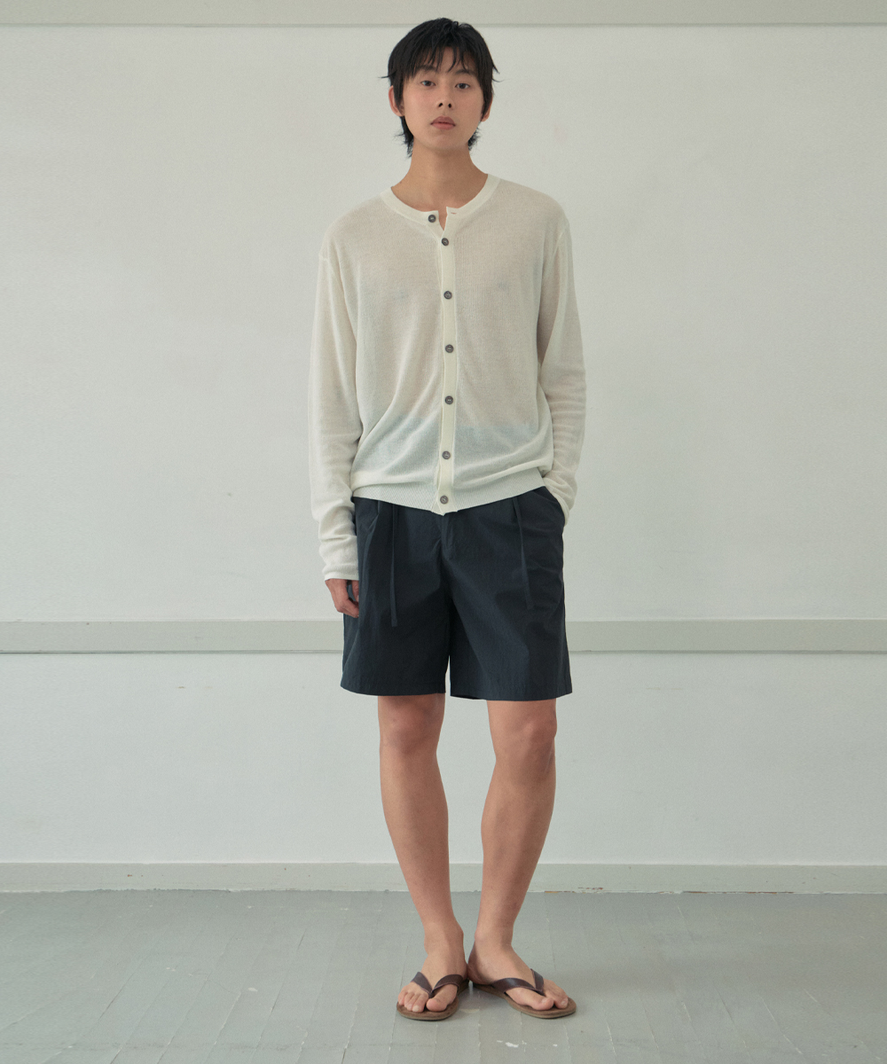 Flow Linen Cardigan_IVORY(WC26KN53)