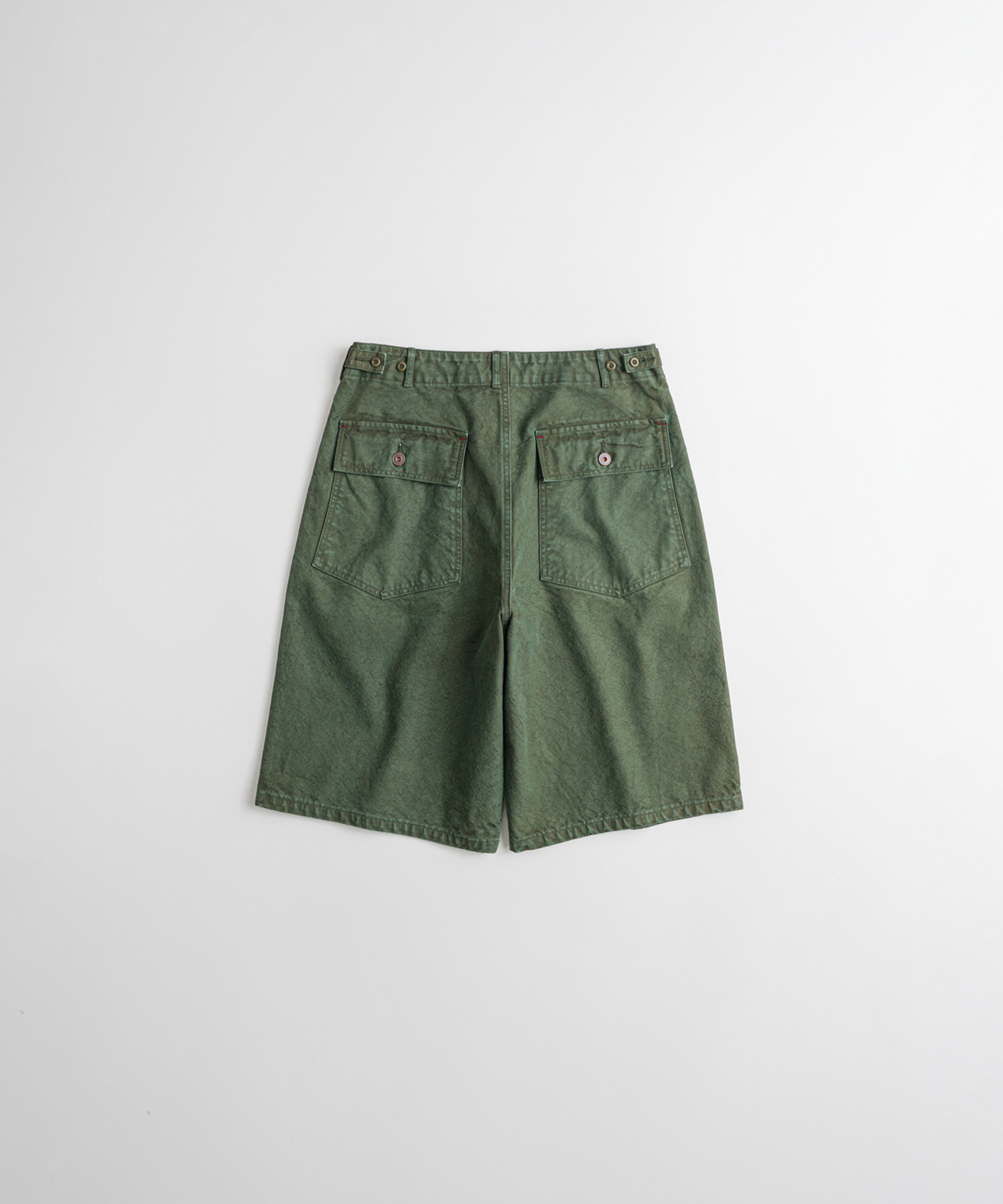 DYED CANVAS FATIGUE 1 / 2 PANTS olive