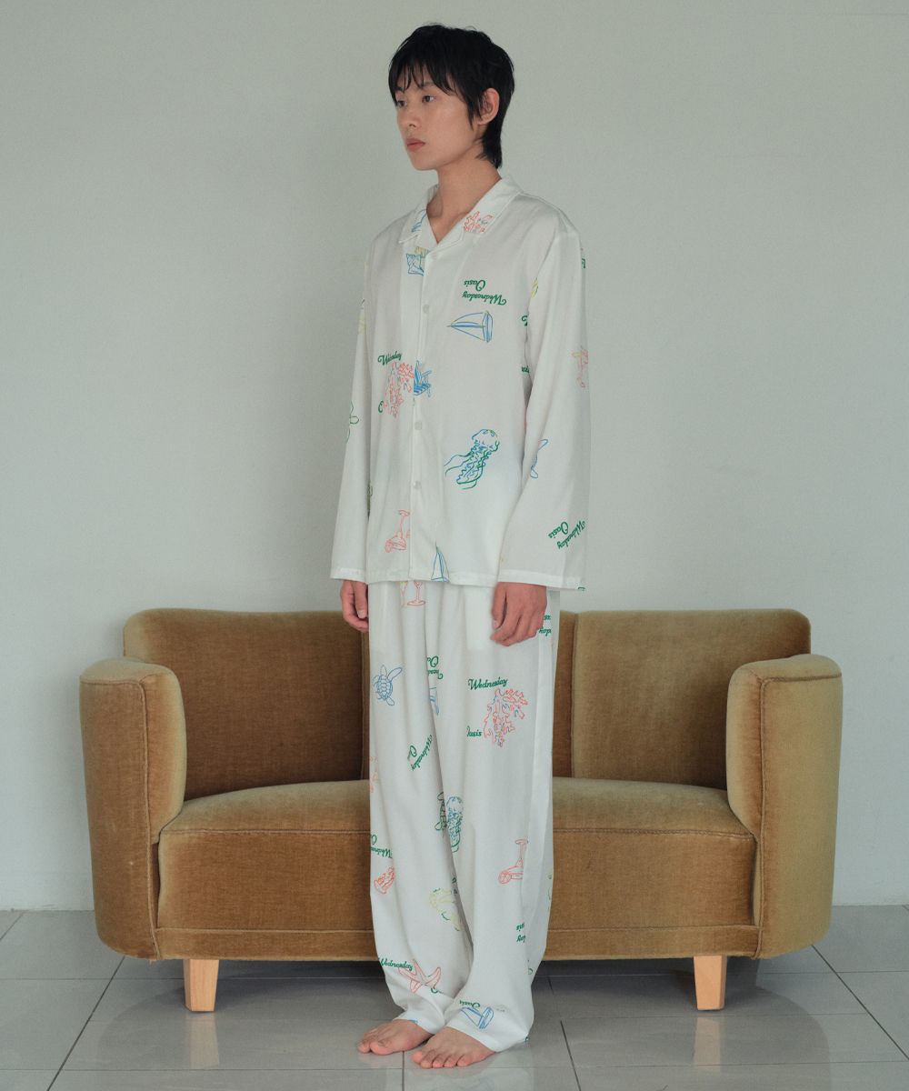 Oasis Shore Pajama Set_WHITE(WCB6ST05)