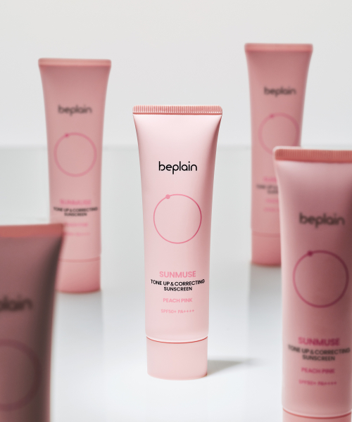 비플레인 [2개] 선뮤즈 톤업 & 코렉팅 선크림 피치 핑크 50ml (+10mlx2개 추가증정)