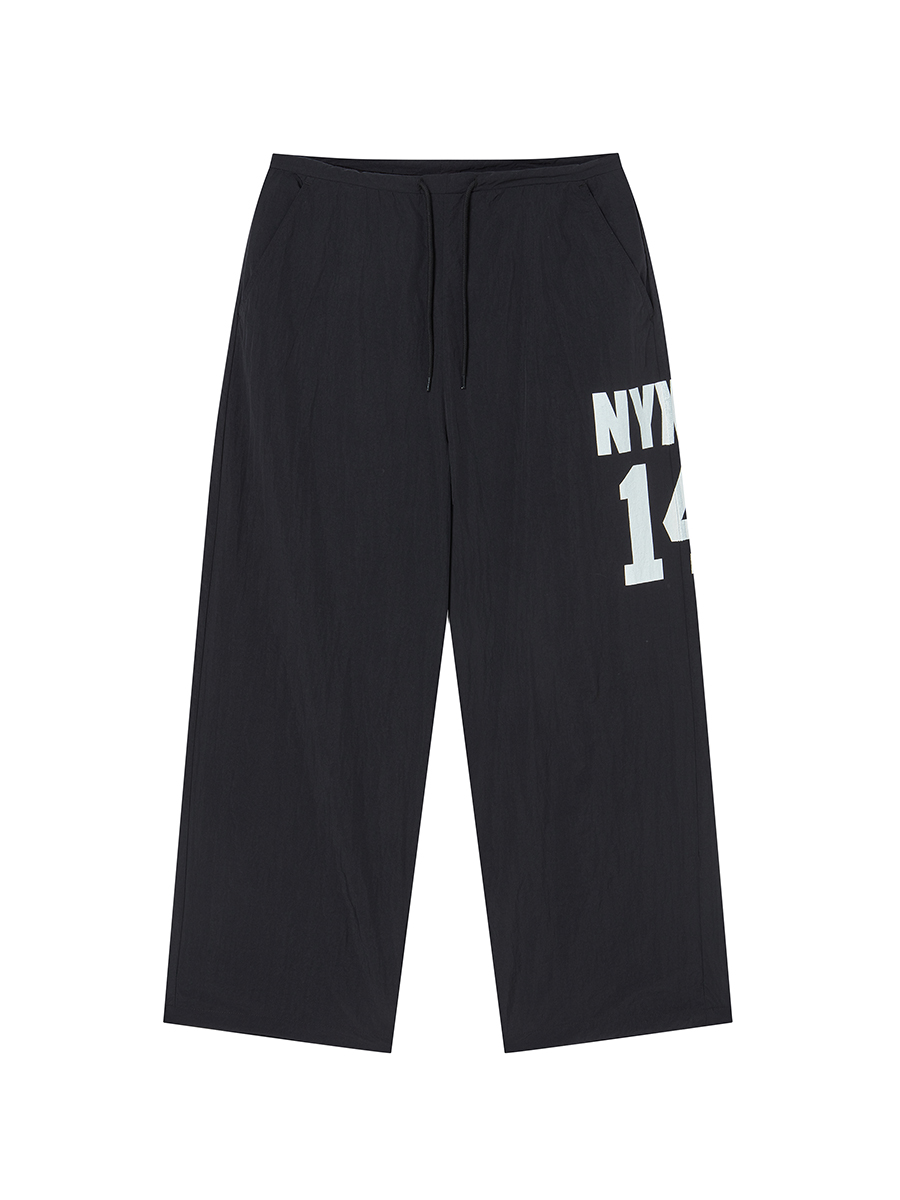 14 WIDE TRACK PANTS чёрный