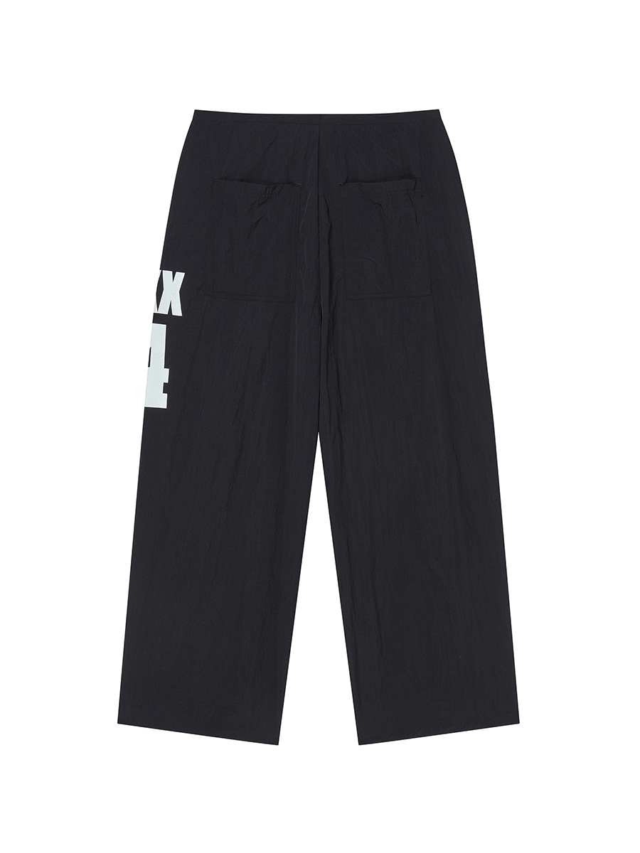 14 WIDE TRACK PANTS чёрный
