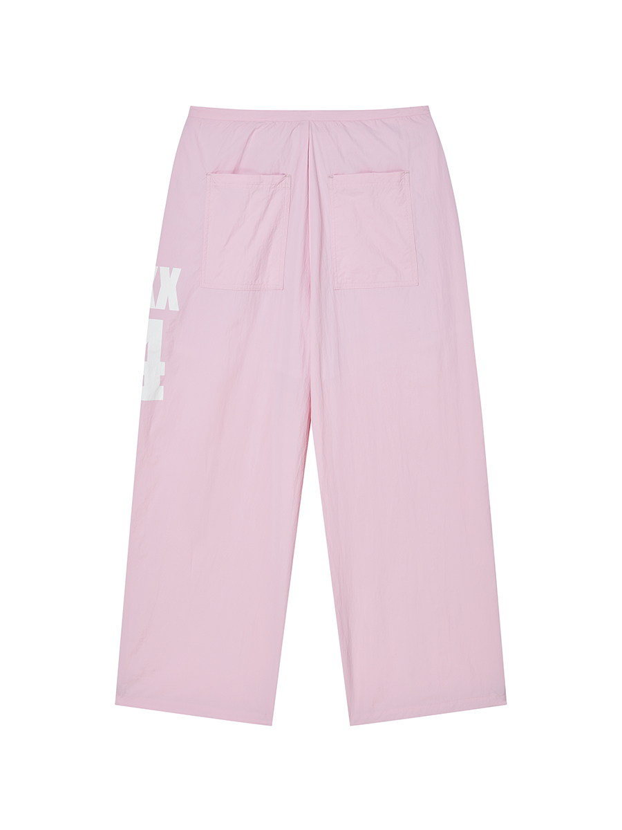 14 WIDE TRACK PANTS розовый