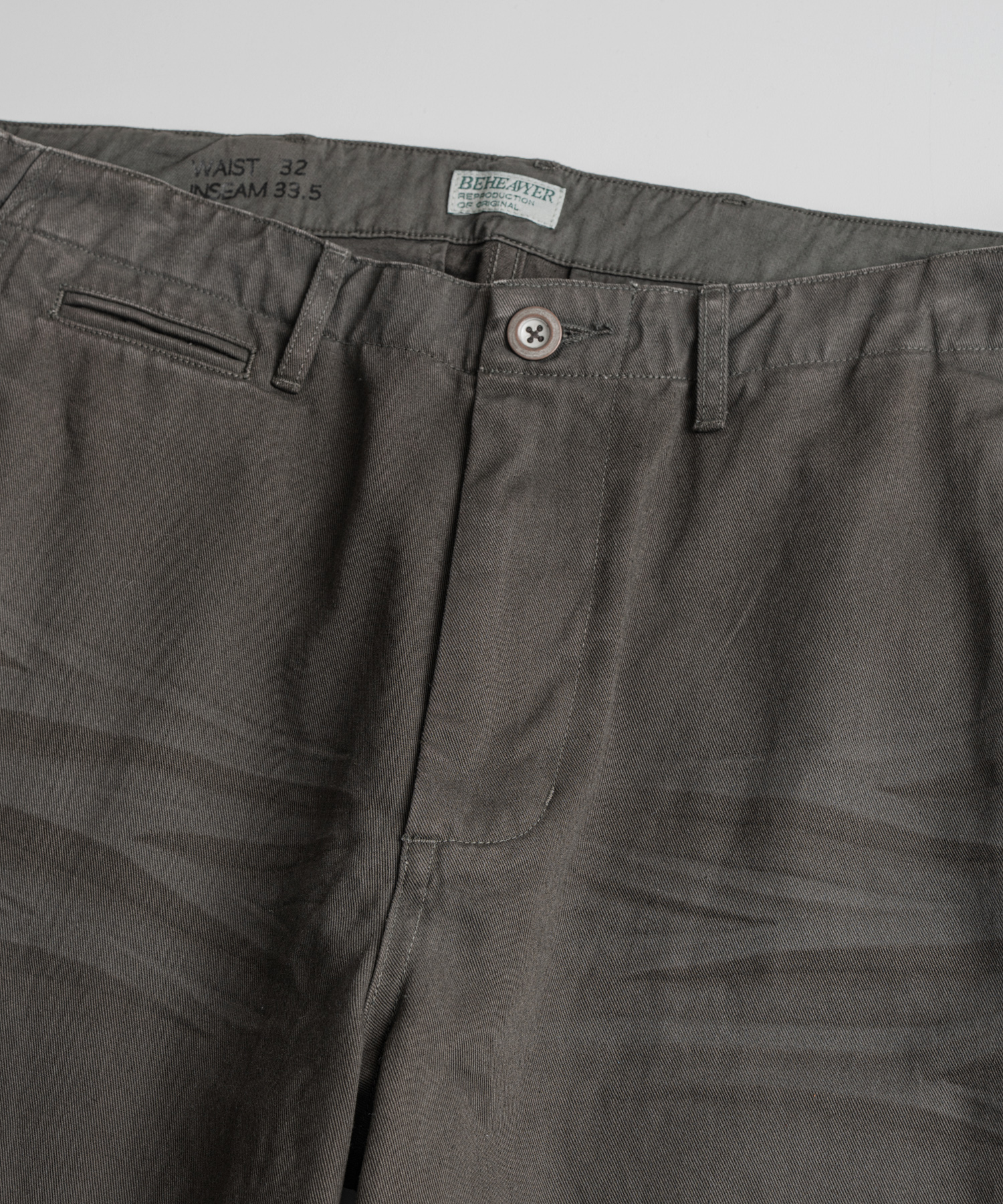 USED 1942 CHINO TROUSERS d.коричневый