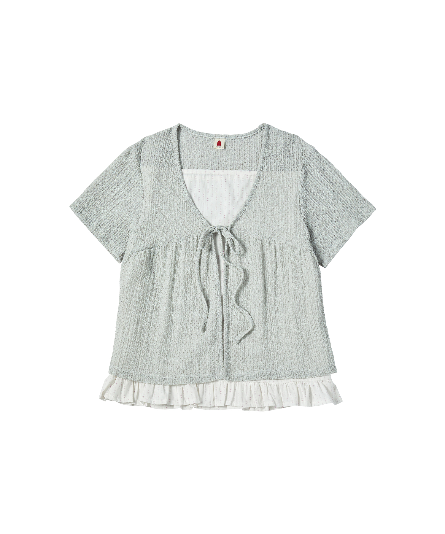 W PIN KNITTED CARDIGAN [серый]