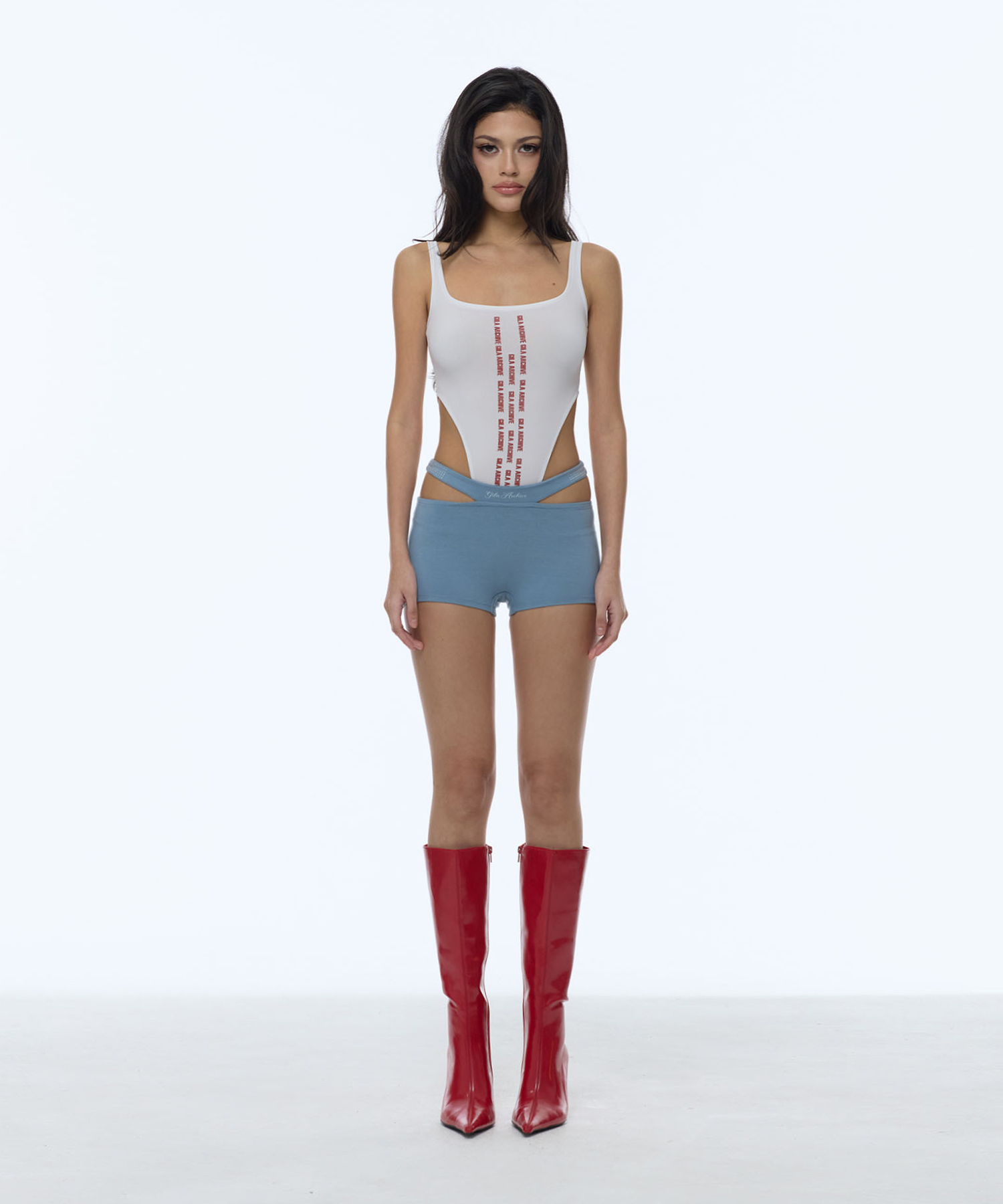 VATICAL LOGO BODY SUIT_WHITE