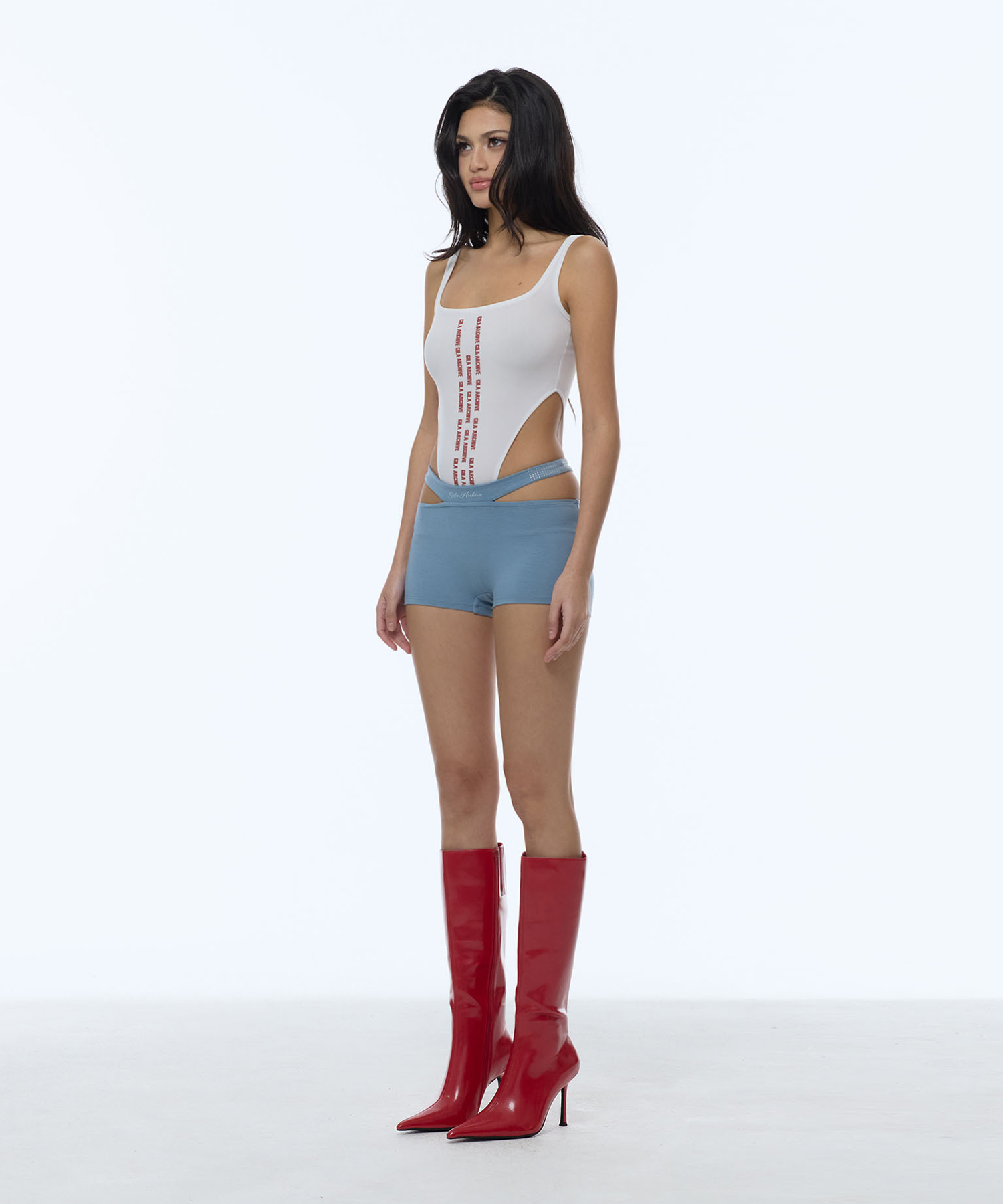 VATICAL LOGO BODY SUIT_WHITE