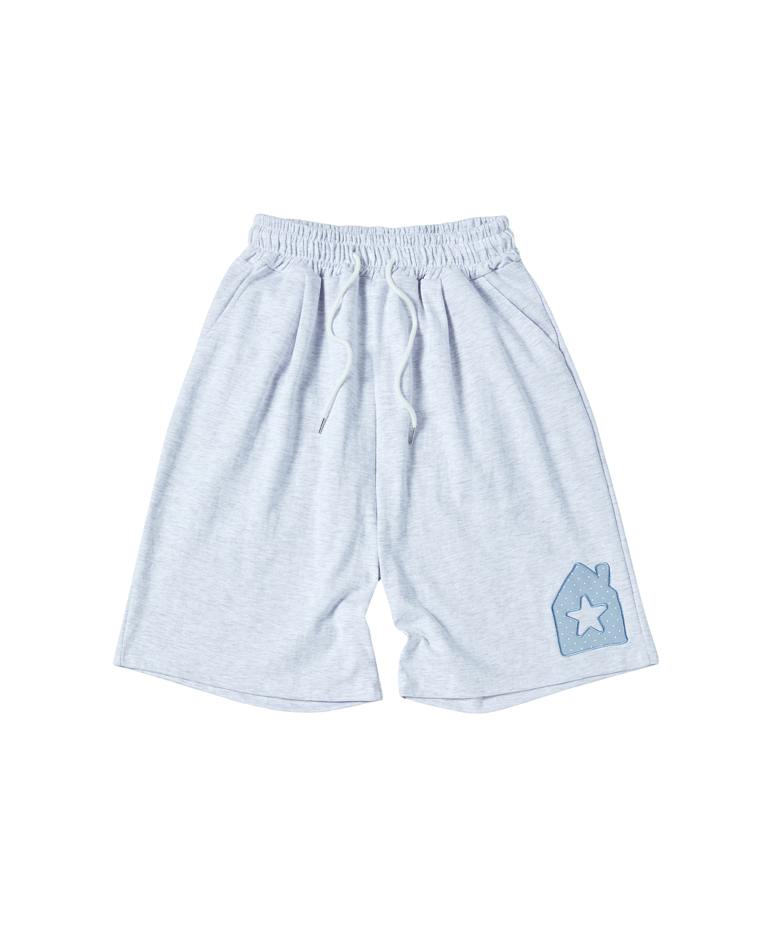 W HOME SWEAT SHORTS [LIGHT серый]