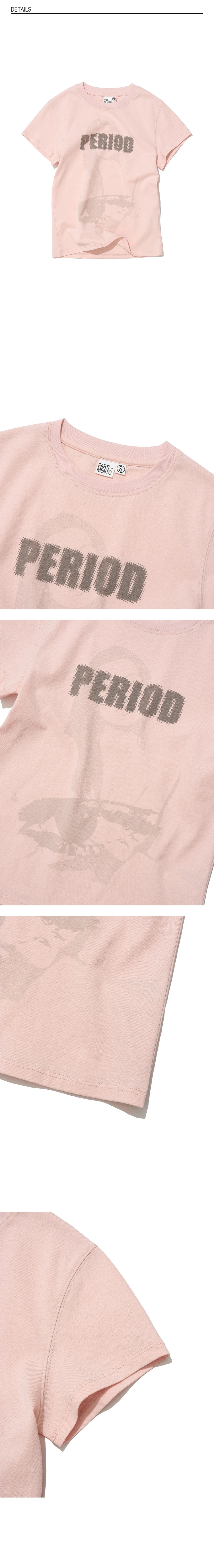 PERIOD PRINTED TEE - 7 COLORS PINK