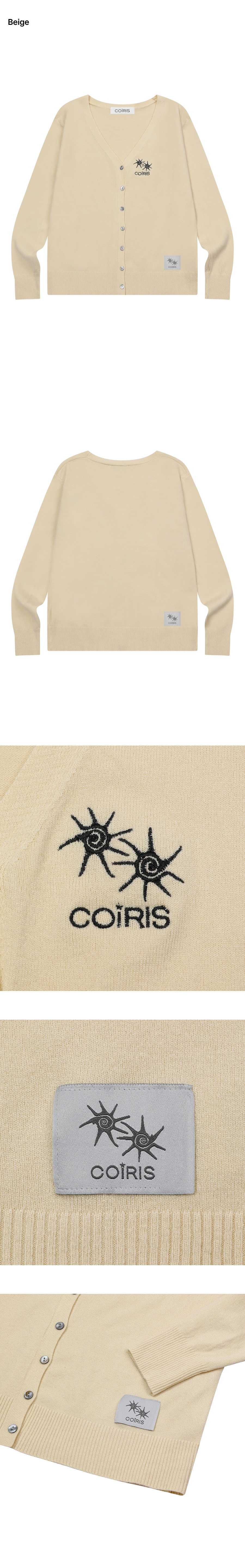 V-NECK CARDIGAN - 4 COLORS BLACK