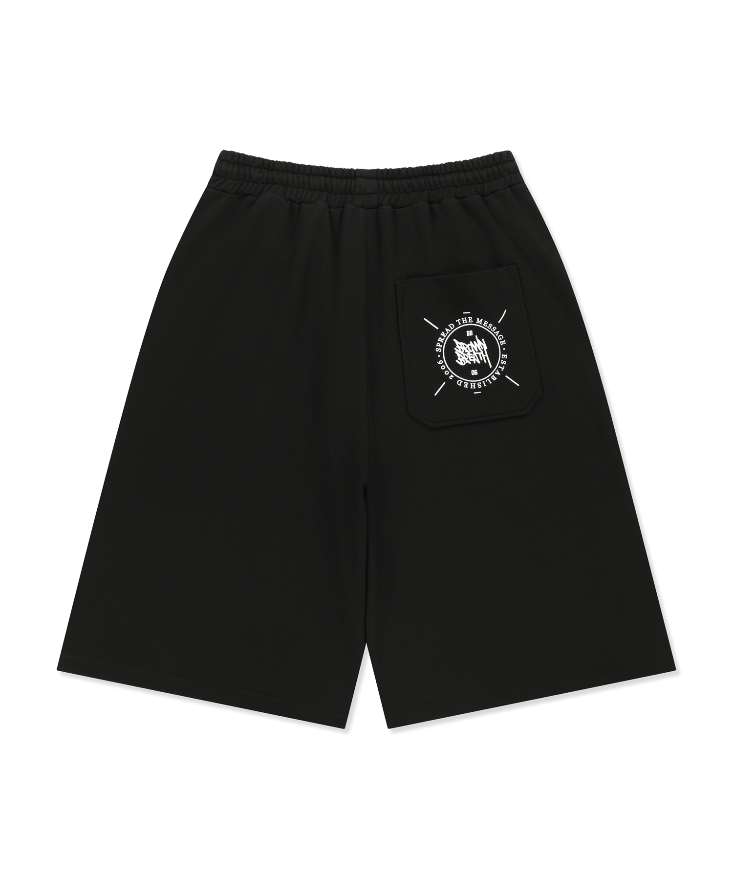 STAMP TAG SHORTS - чёрный