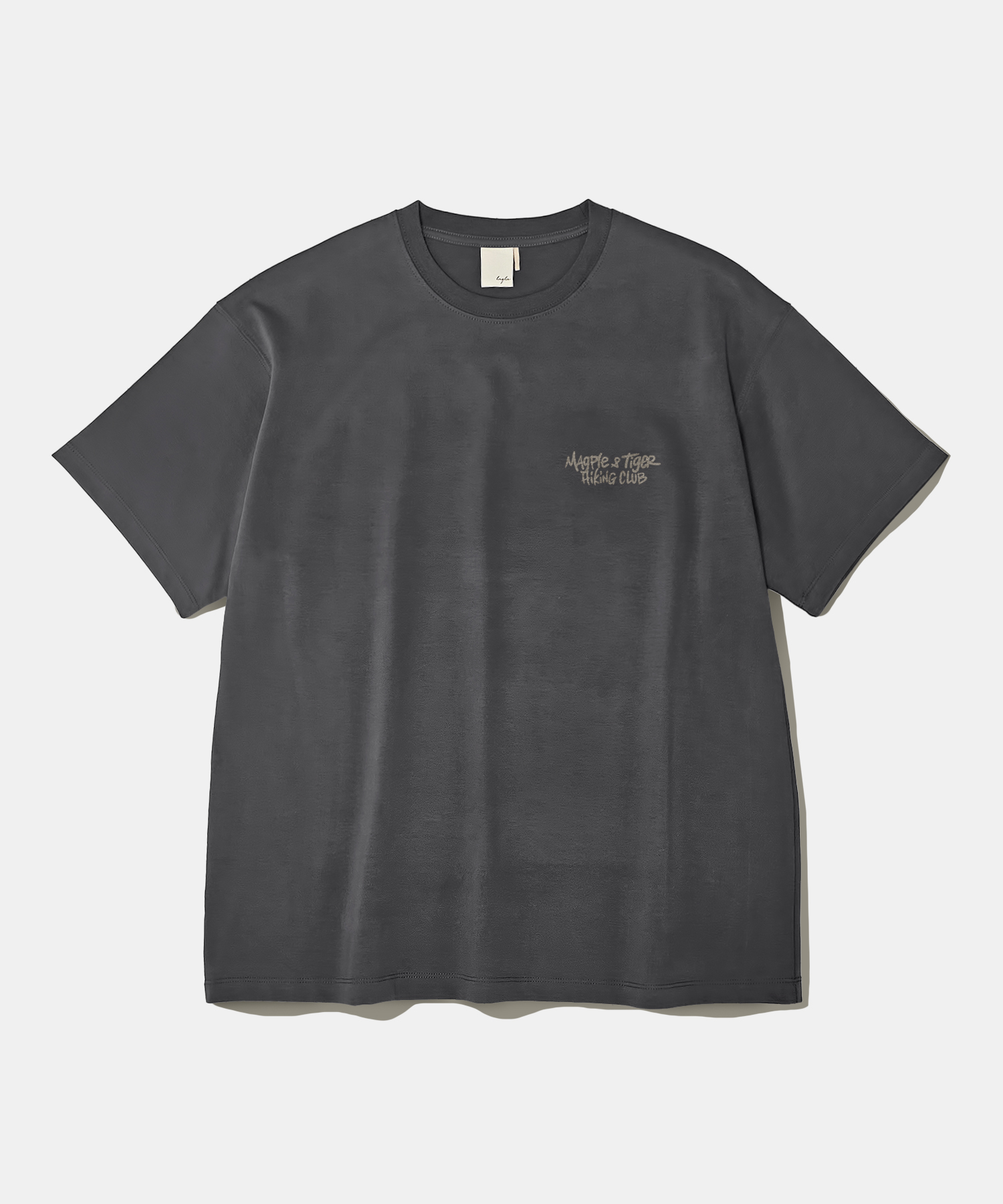 [Machine Wash] KKAHO HIKING Short Sleeve T-shirt T105 уголь