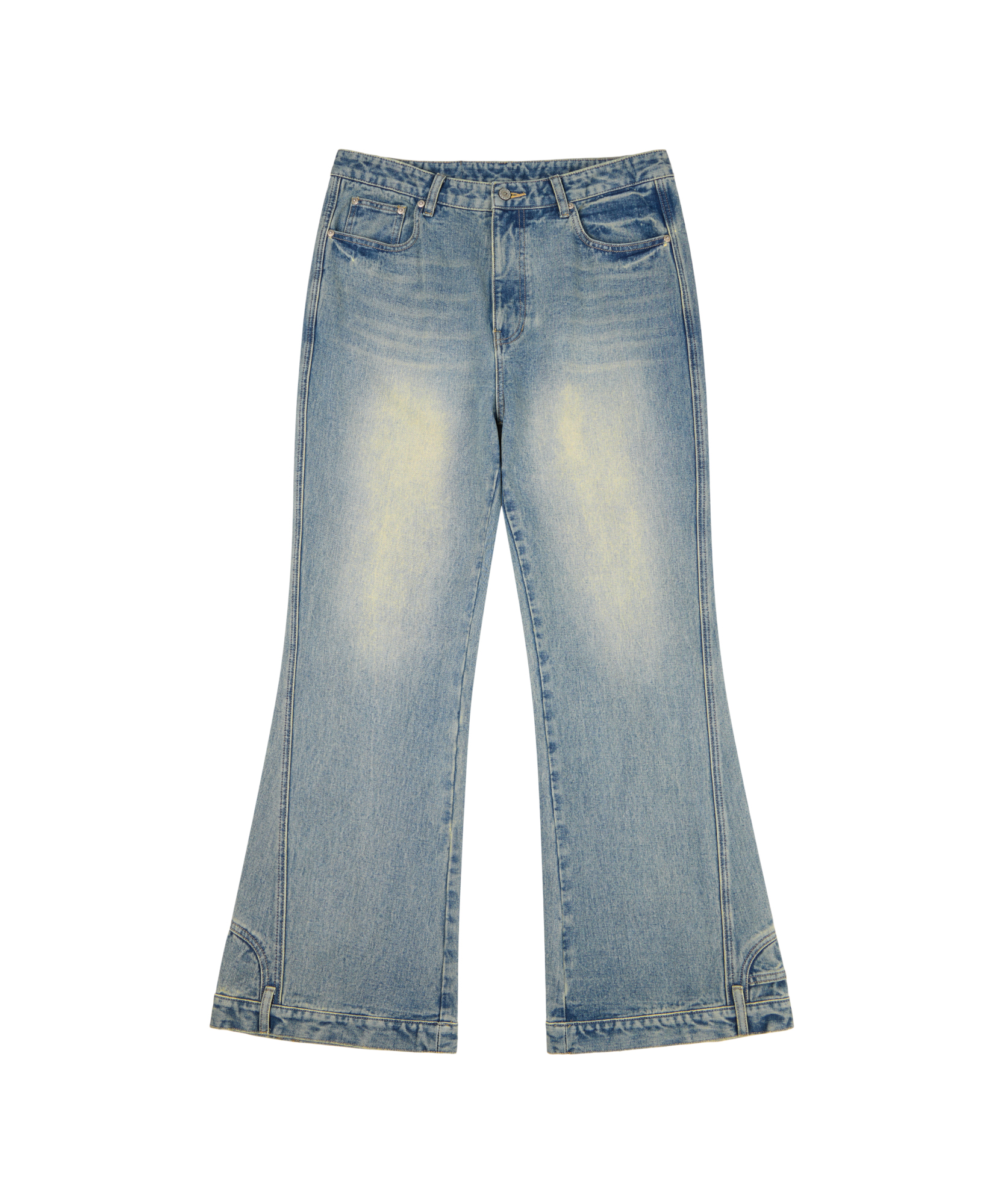 Upside-Down Flare Denim брюки (синий)