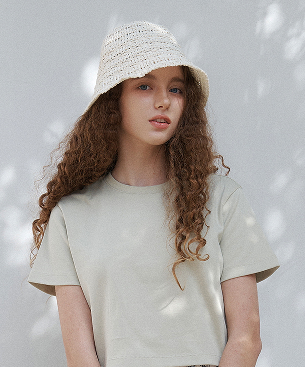 Crochet Ribbon Tail Hat (3colors)