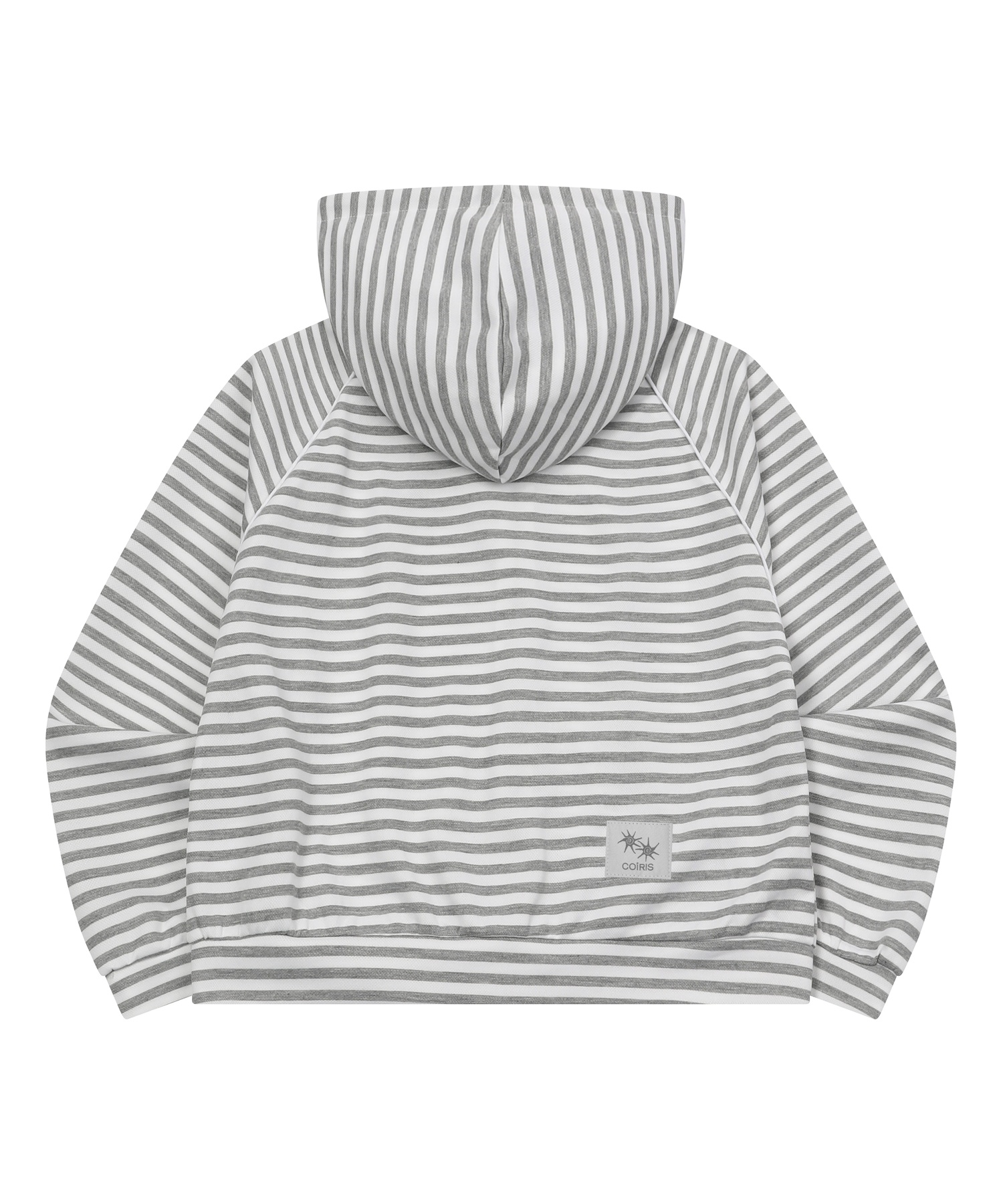 SEINA RAGLAN STRIPE HOOD ZIP-UP