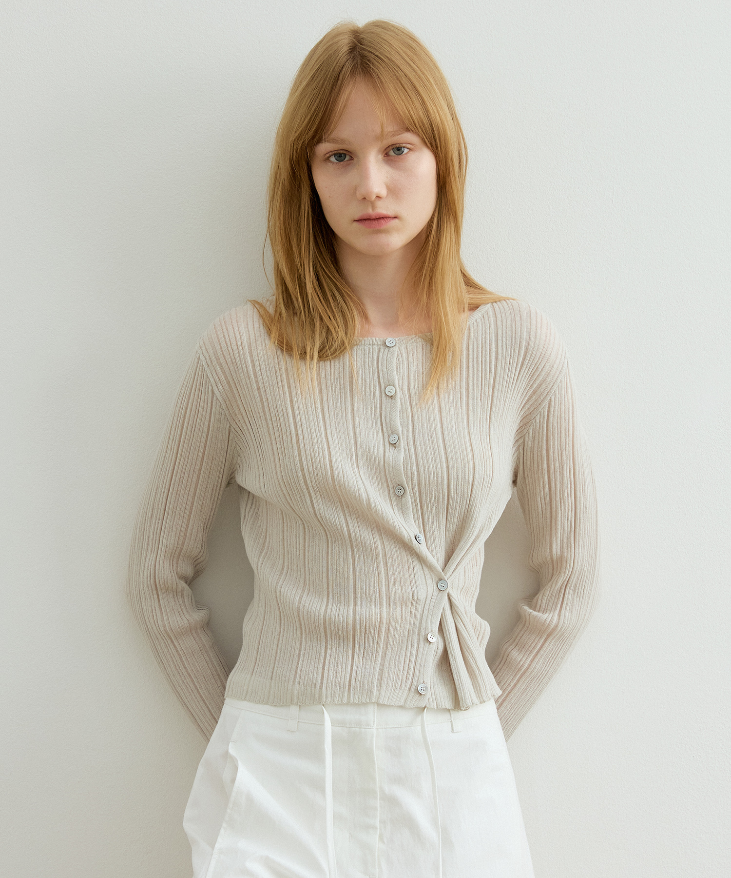 SUMMER COTTON SLIM CARDIGAN_4COLORS