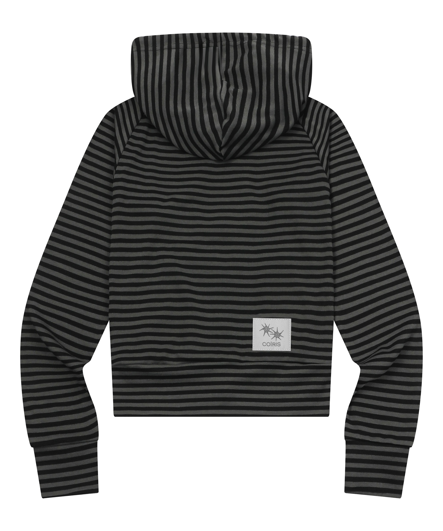 NAIRE RAGLAN STRIPE SLIM HOOD ZIP-UP