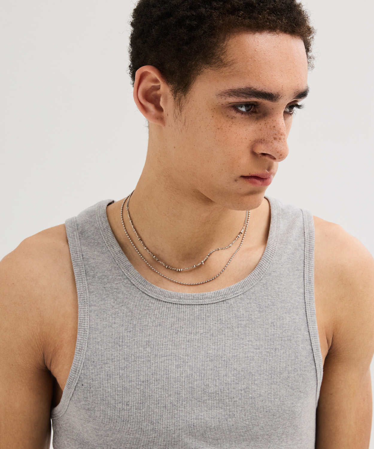 Essential Ribbed Sleeveless [серый]