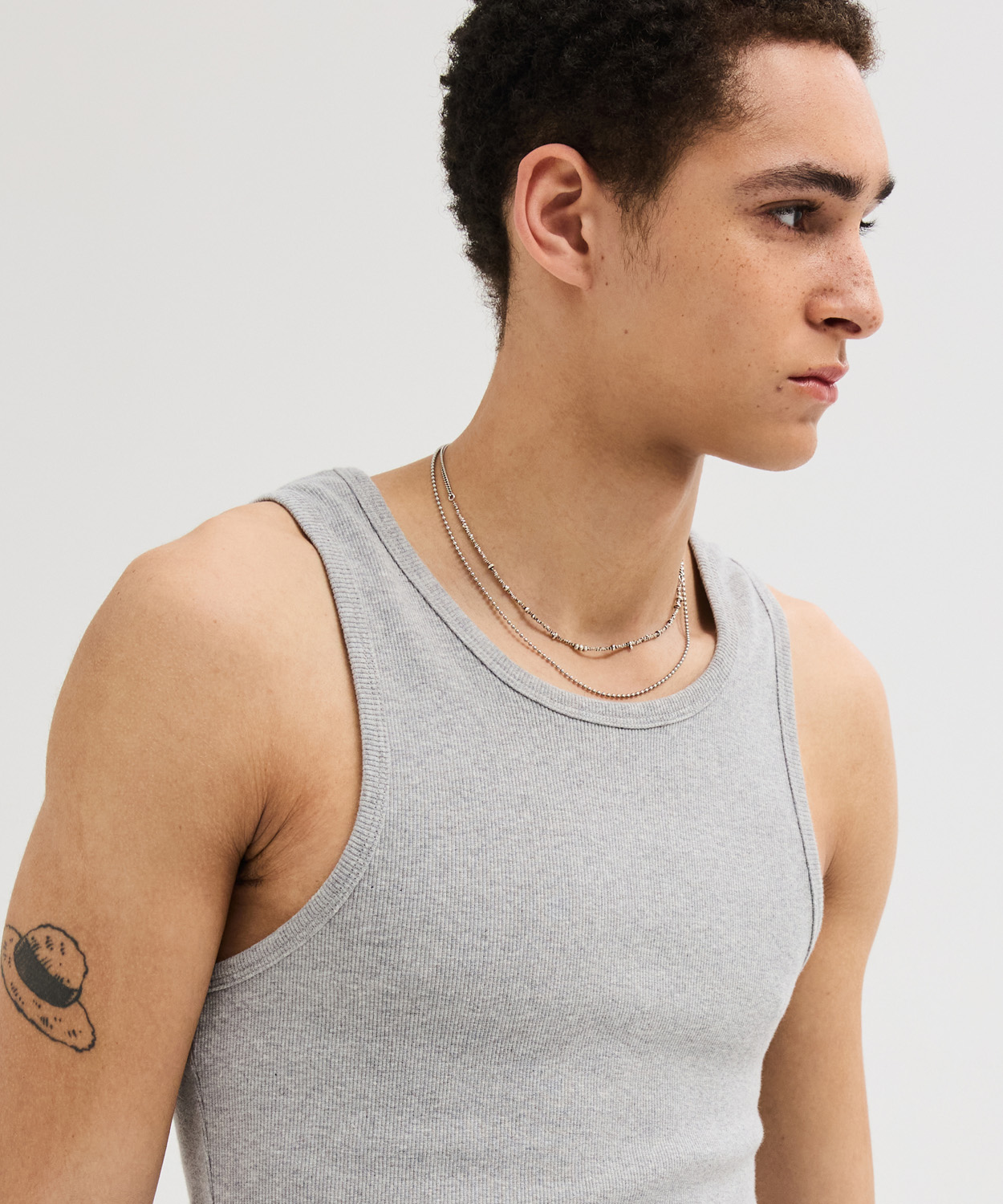 Essential Ribbed Sleeveless [серый]