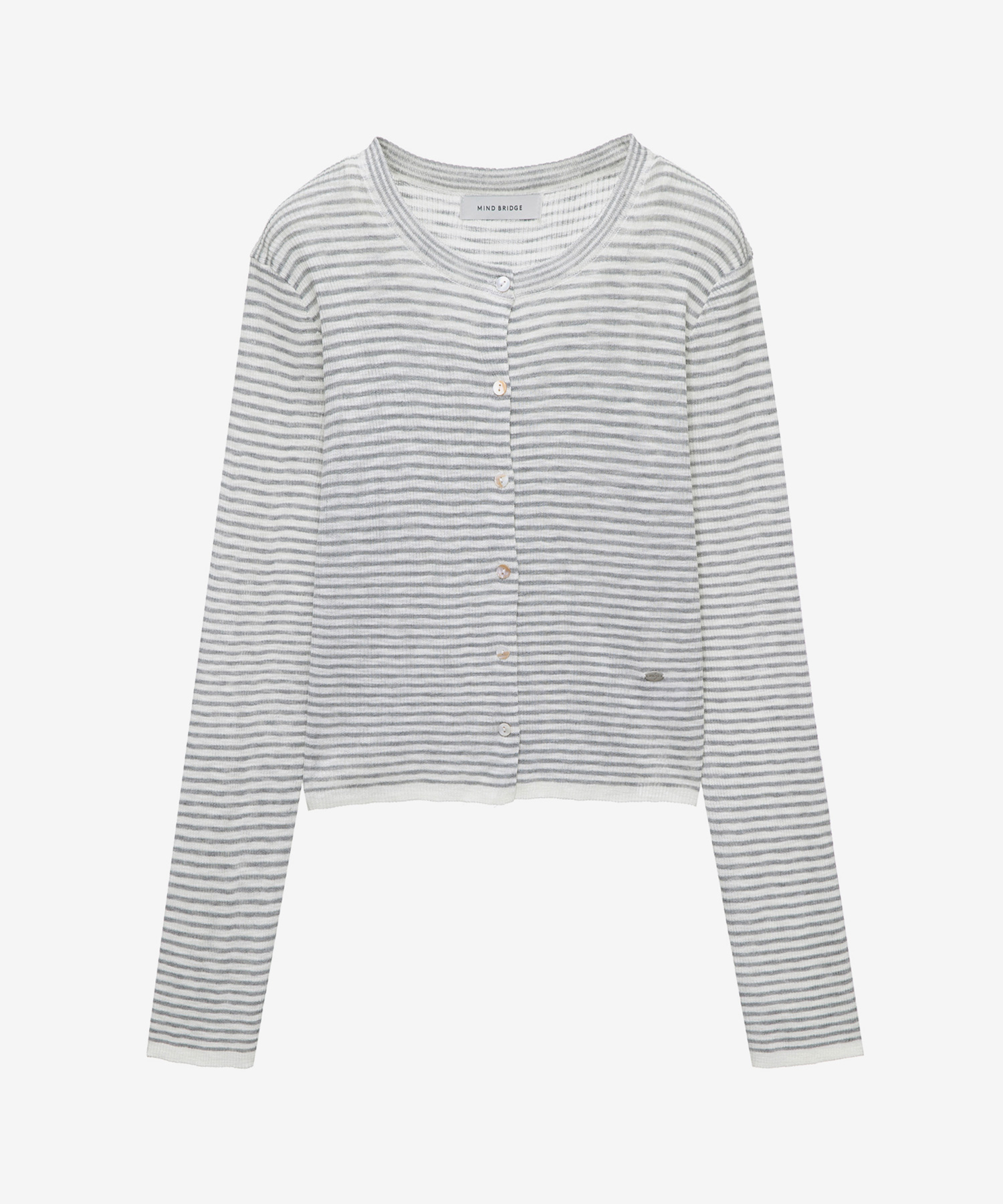 [W][SET]Stripe sleeveless cardigan set - 2color