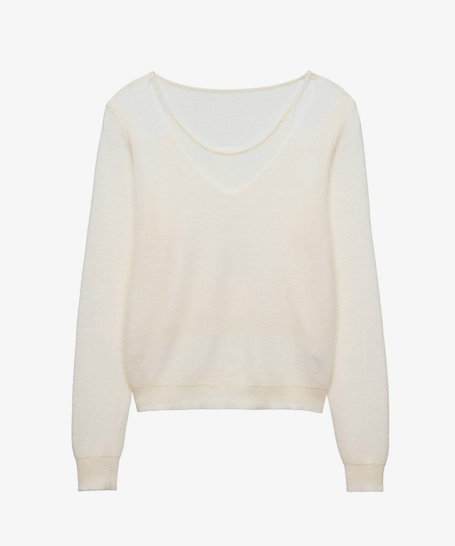 [W]V-neck Layered Knitwear - 3 colors