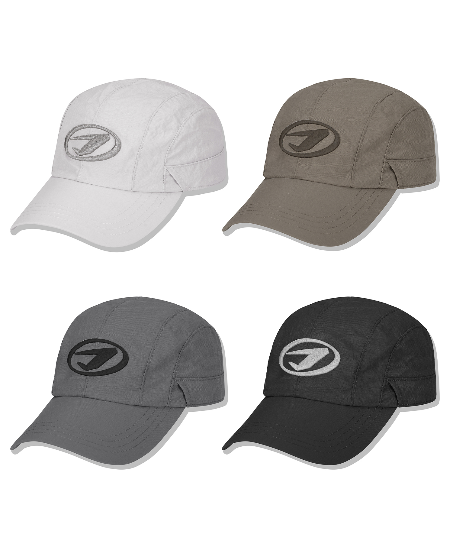 SUNGLASS CUT LOGO RUNNING NYLON BALL CAP 4color