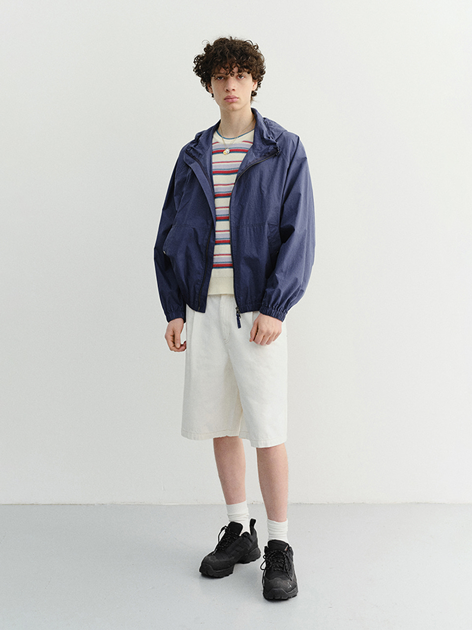UNISEX SUMMER BREEZE WINDBREAKER NAVY BLUE