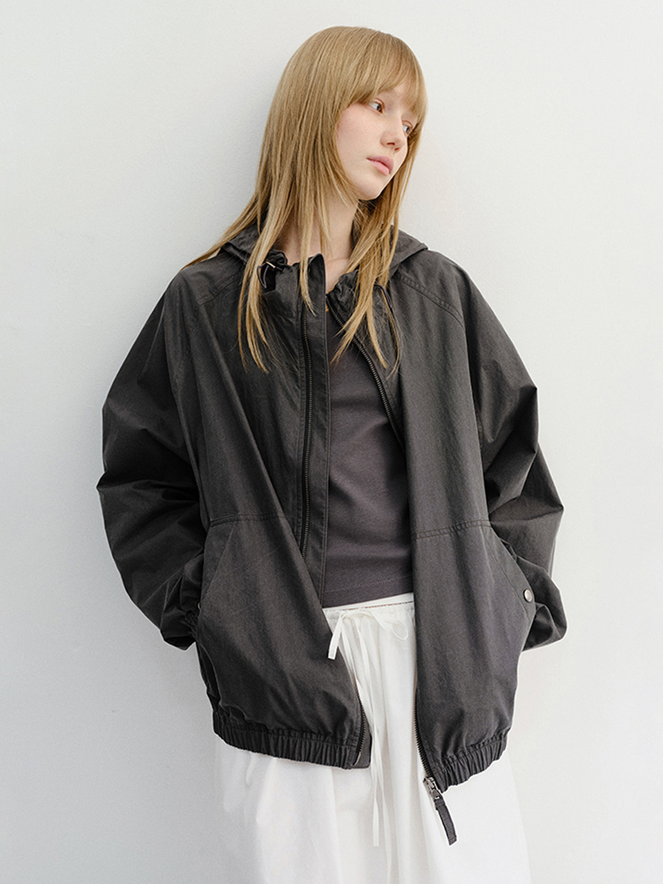 UNISEX SUMMER BREEZE WINDBREAKER BLACK