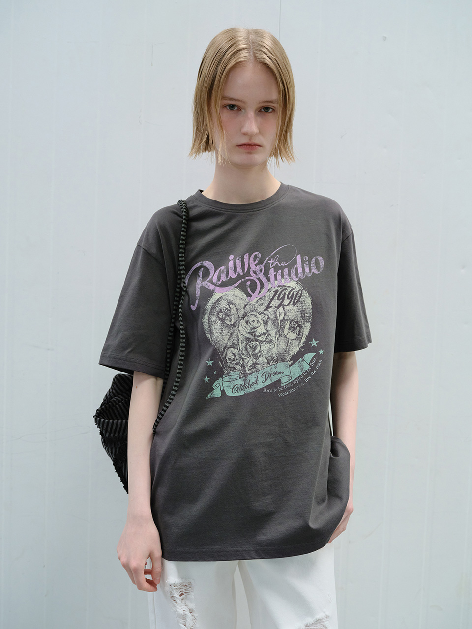 Heart Rose Blur Graphic T-shirts VW6ME435 2color
