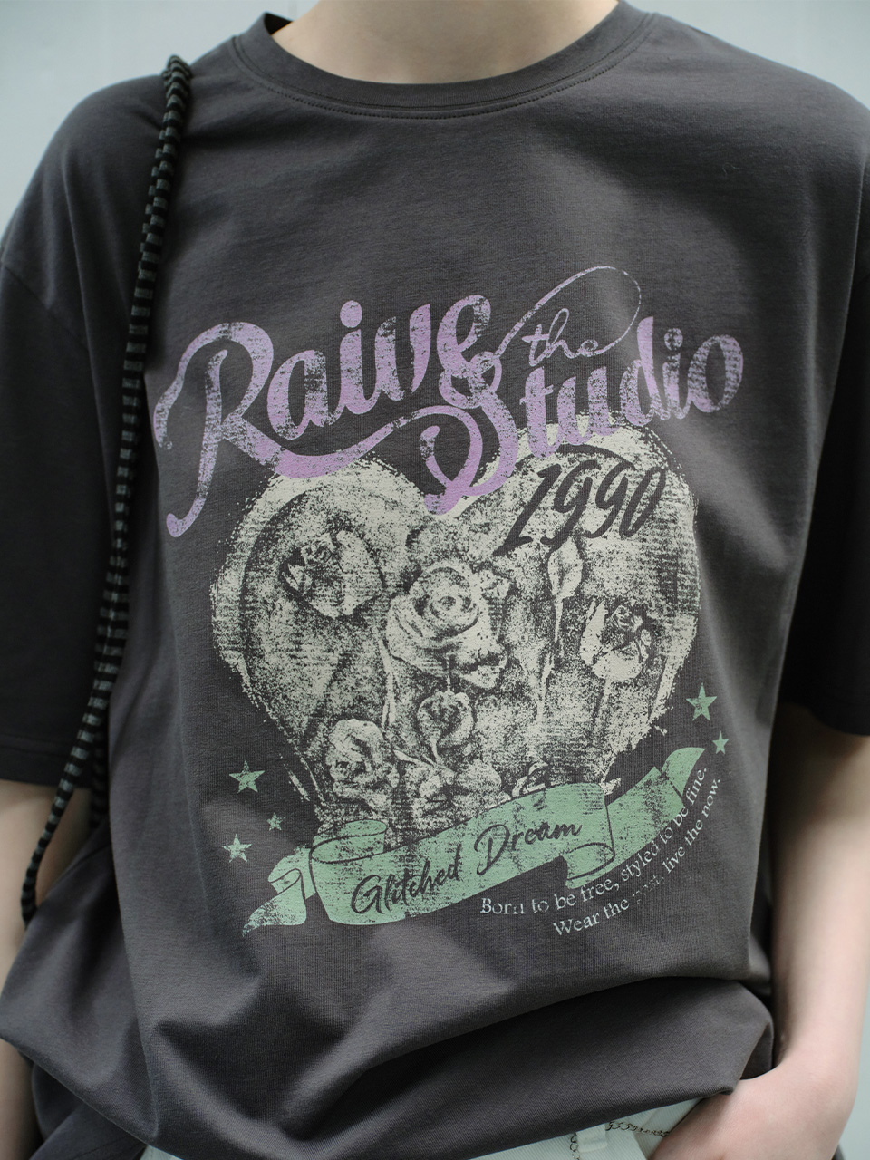 Heart Rose Blur Graphic T-shirts VW6ME435 2color