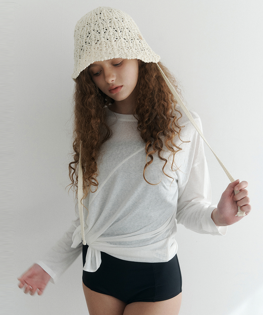 Crochet String Hat (2colors)