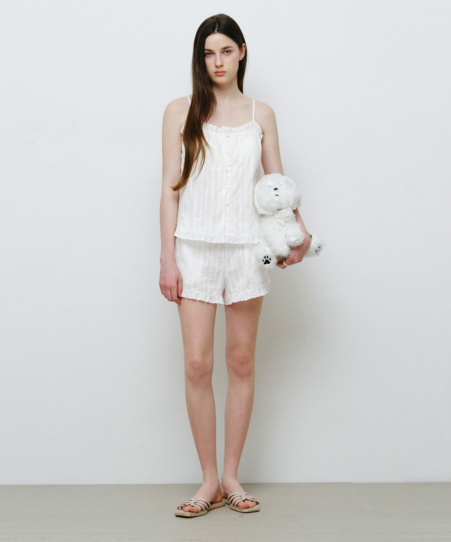 [SET] собранный хлопковый белый MDPJ004WHITE