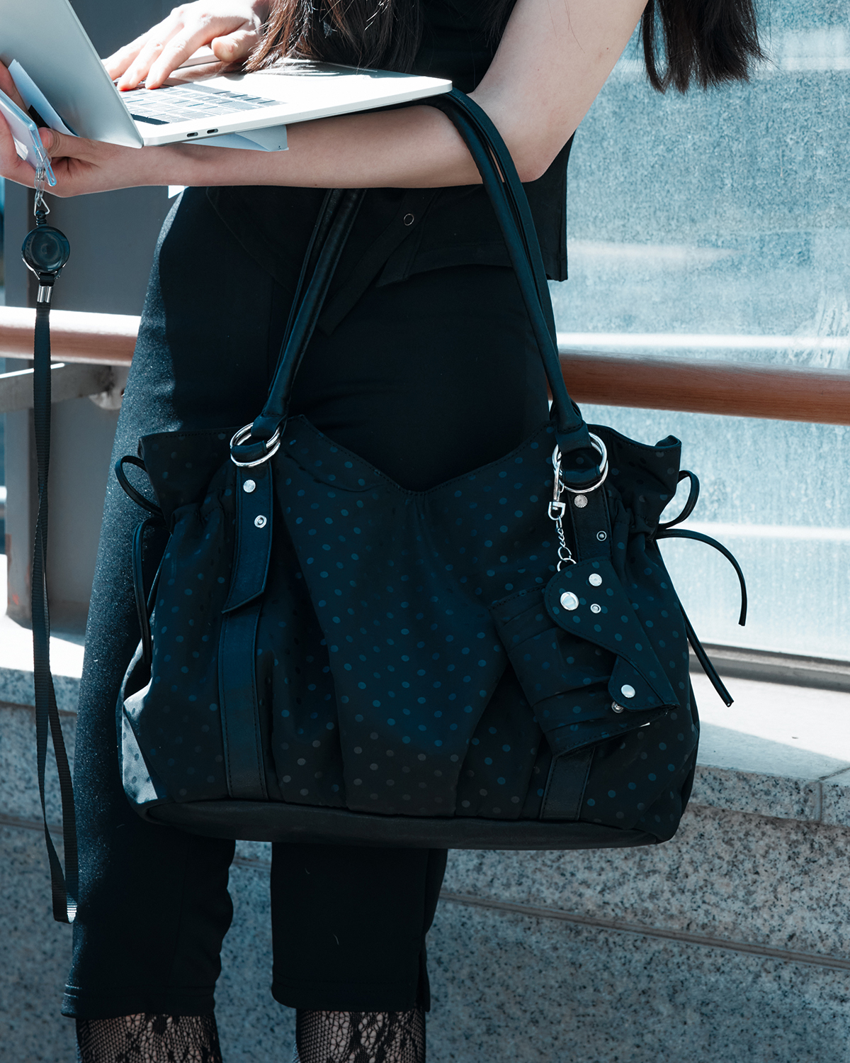 [×Misekiseoul] puff wallet (black dot)