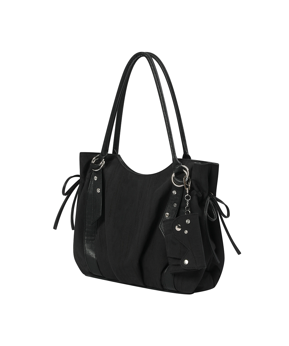 [шерстянойX] Puff bag BLACK