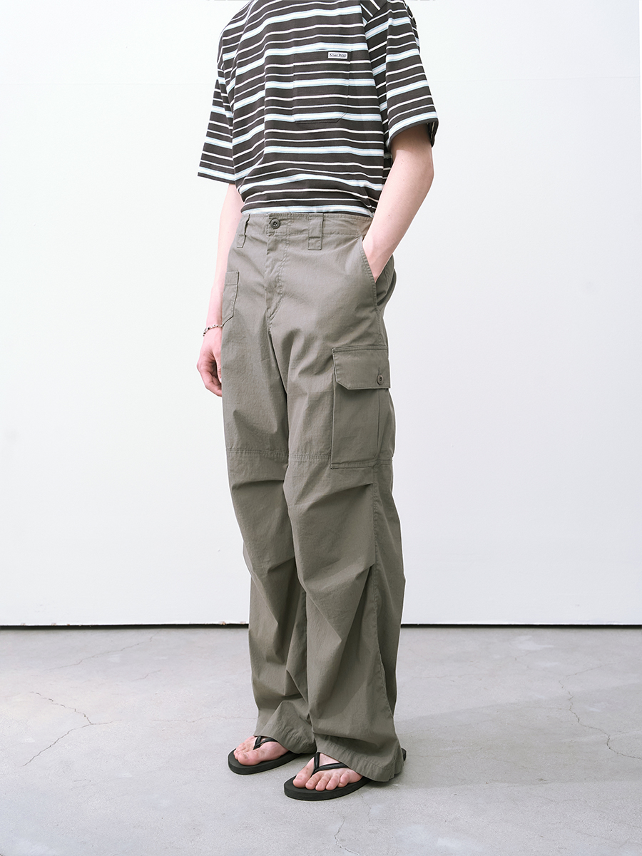 French Ripstop Cargo Pants Khaki