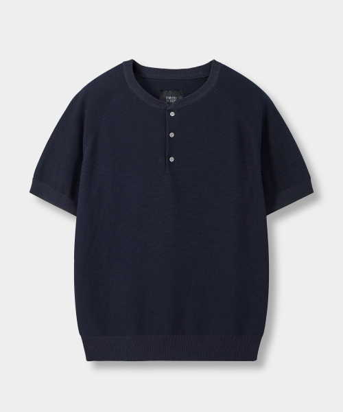 [10th Anniversary Project] © Everyone's Summer Wool Half Knit_Henley Neck 4 COLOR thumbnail 11