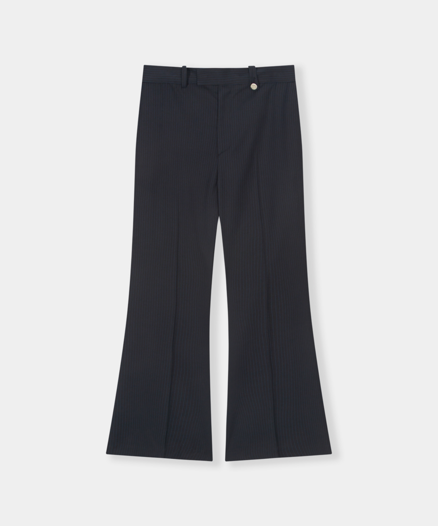 Lustre Relaxed Wool Flare Pants_Stripe Black