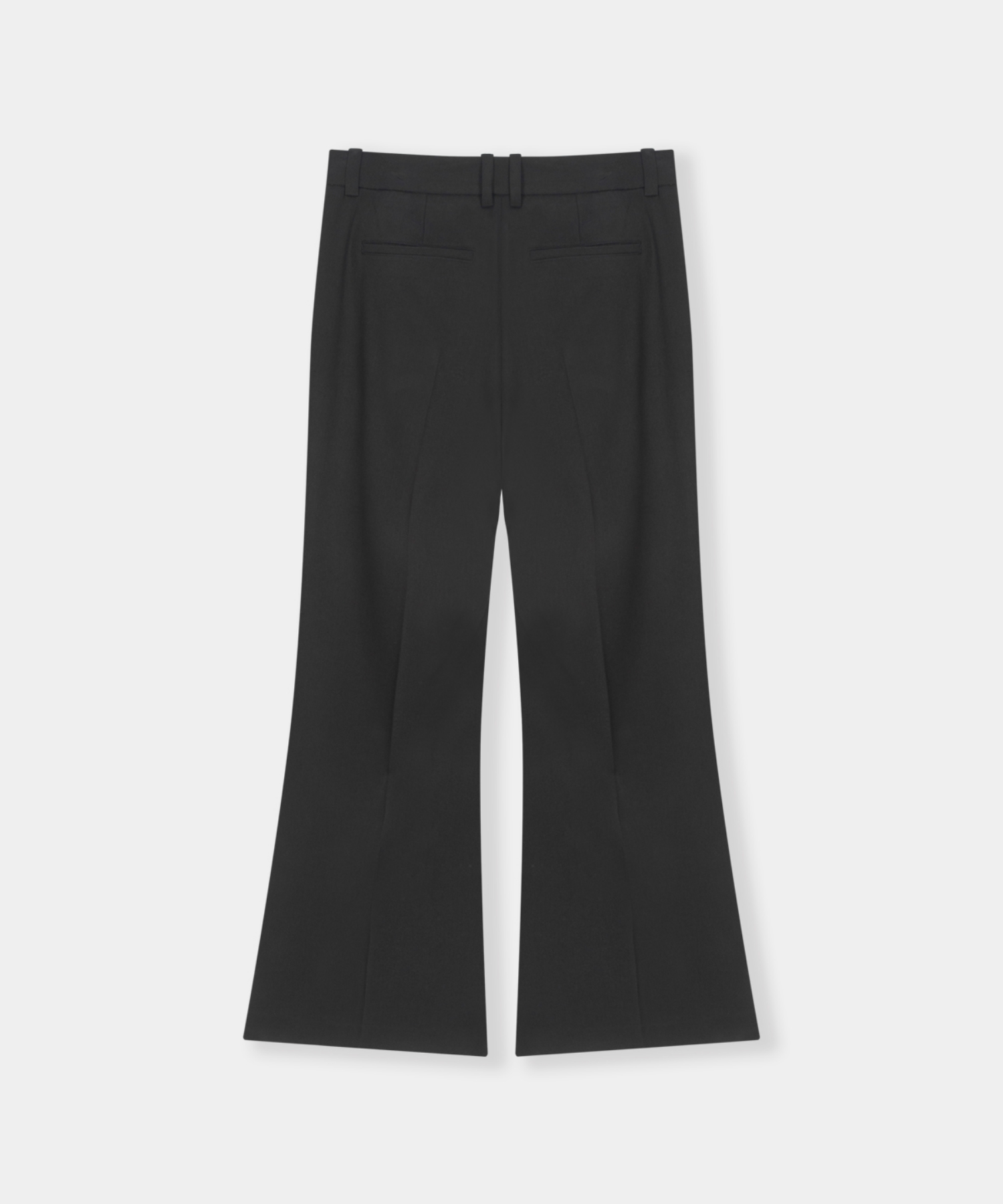 Lustre Relaxed Wool Flare Pants_Black