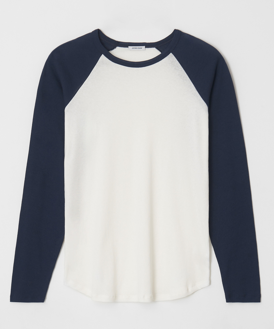 ECO COLOR BLOCK REGLAN LONG SLEEVE 2 COLOR - 2 COLORS PINK