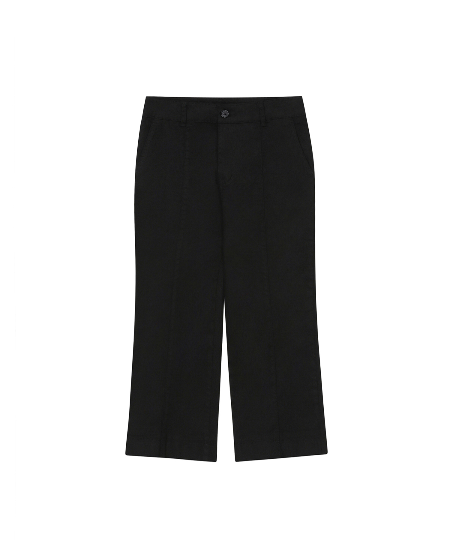 BACK SLIT CAPRI PANTS (BLACK)