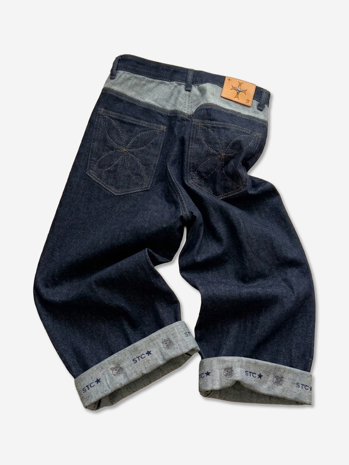 Friday*Indigo bermuda denim pants