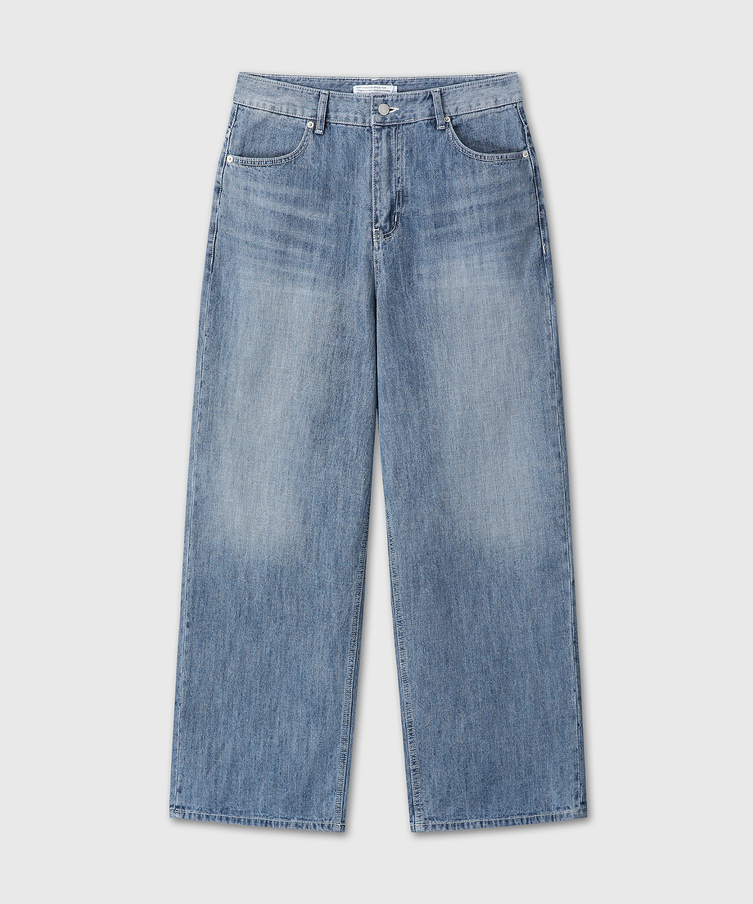 LOOSED WIDE DENIM PANTS (LIGHT INDIGO)