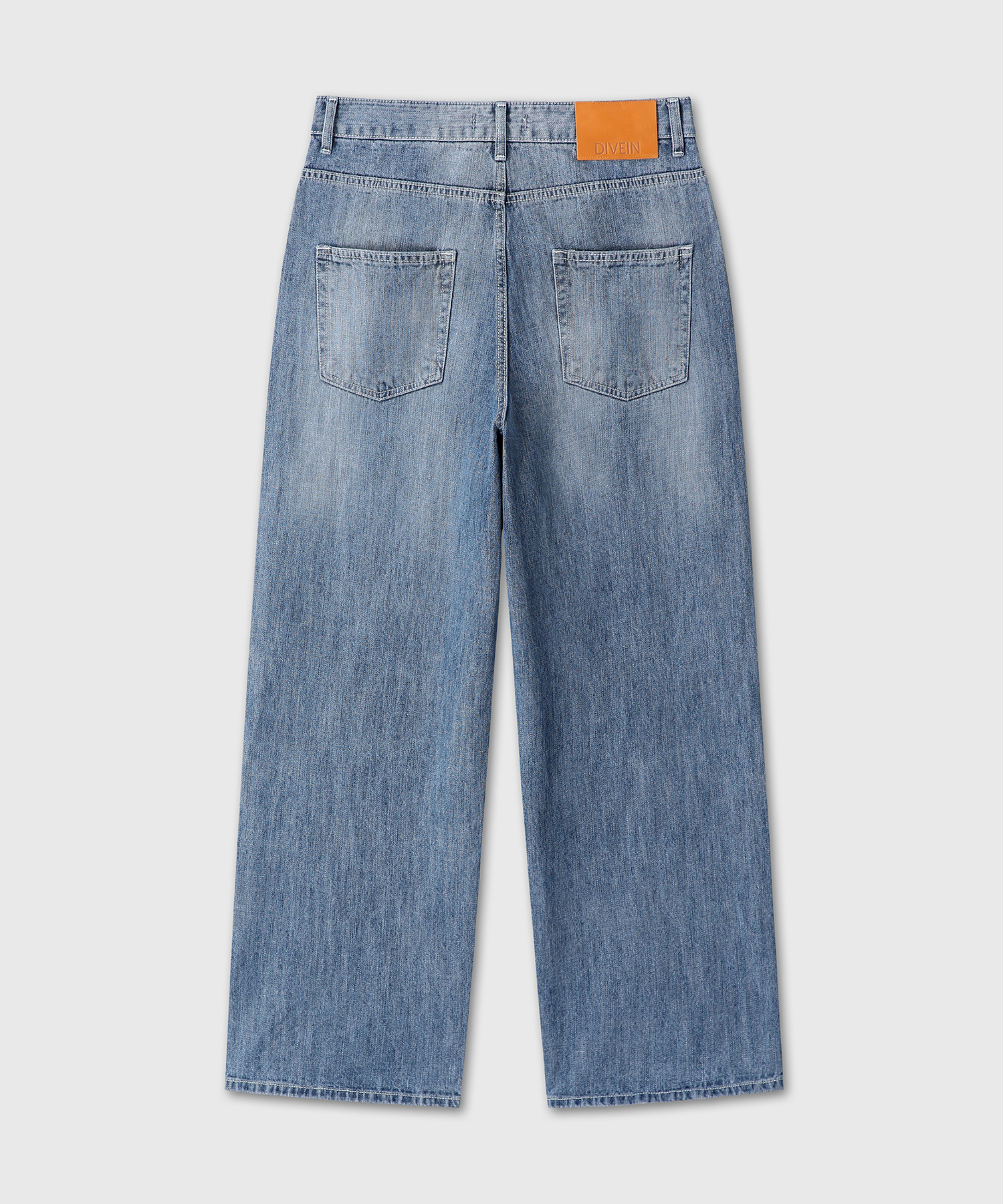 LOOSED WIDE DENIM PANTS (LIGHT INDIGO)