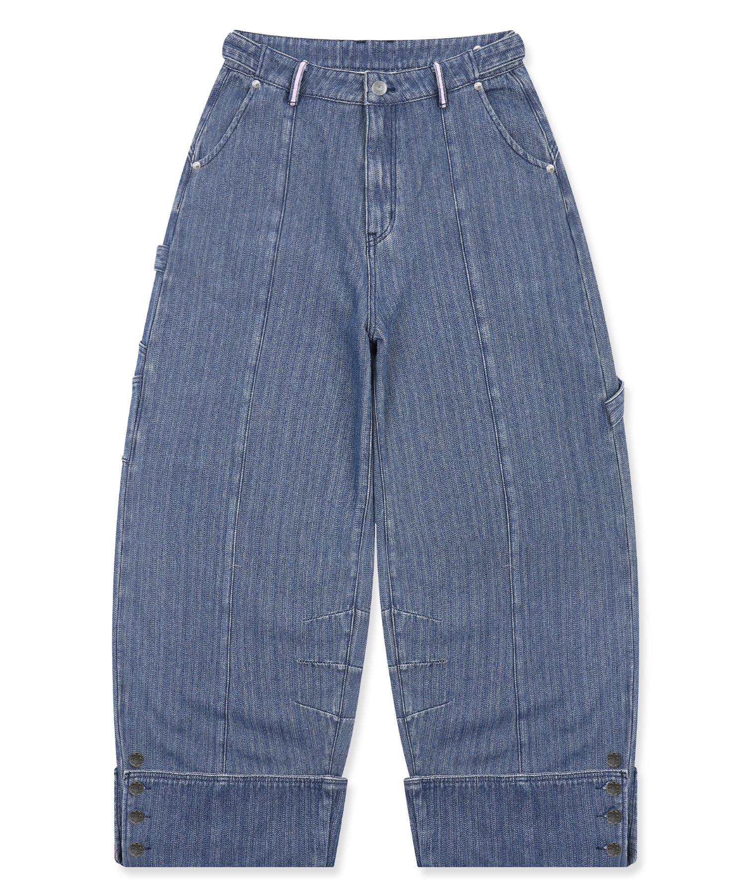WXP088 Shima Canton широкие джинсы (BLUE)