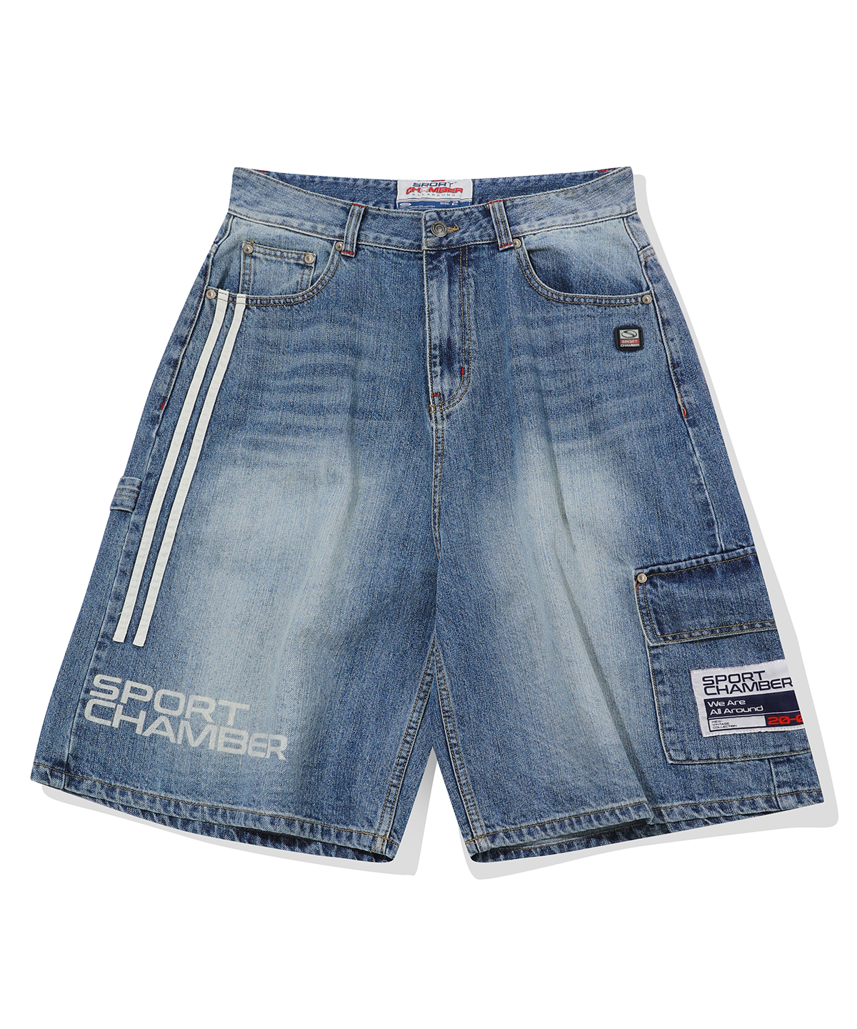 SC Track Denim Bermuda Shorts(BLUE)