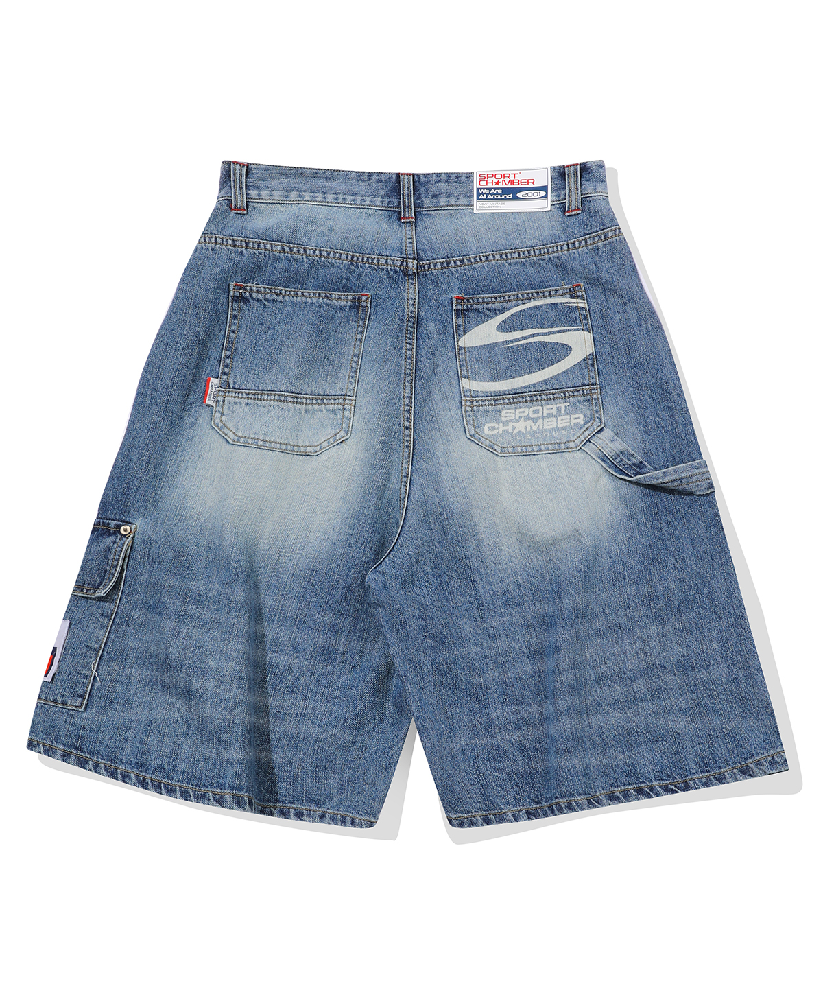 SC Track Denim Bermuda Shorts(BLUE)
